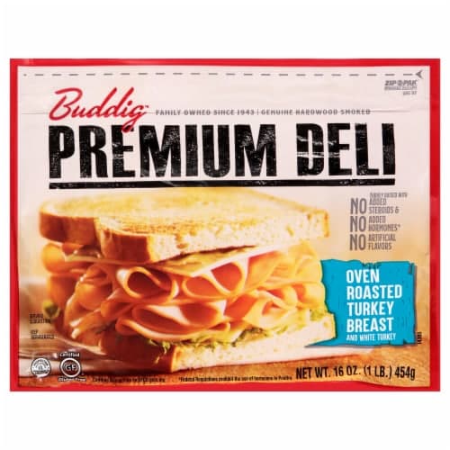 Buddig Premium Deli Oven-Roasted Turkey Breast. Zip-Pak