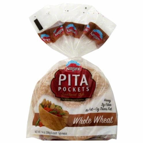 Kangaroo Pita Pockets Whole Wheat With Honey