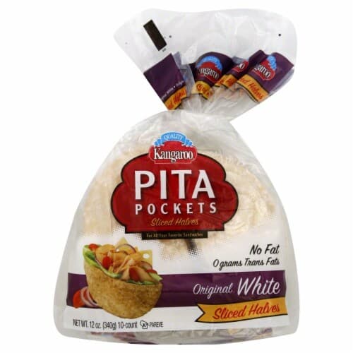 Kangaroo Pita Pockets Pre-Cut White