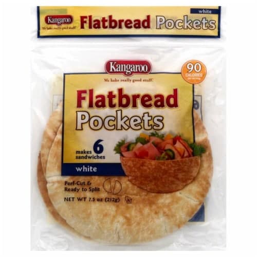 Kangaroo Flatbread Pockets, White