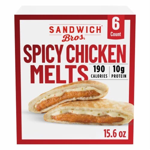 Sandwich Bros. Spicy Chicken Melts Pita Snack Sandwiches