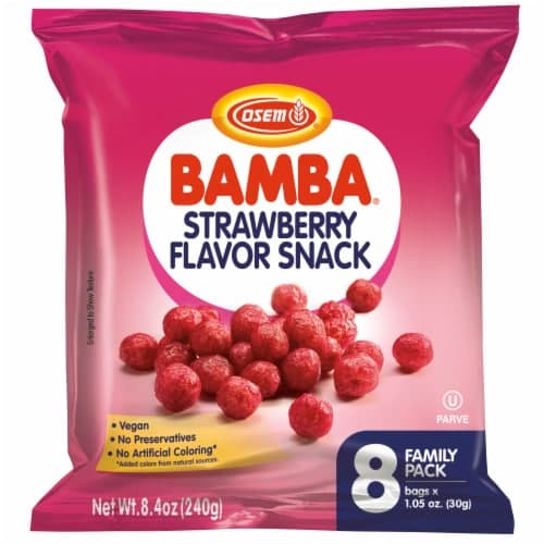Osem Multipak Strawberry Bamba Snack