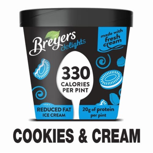 Breyers Delights Reduced Fat Ice Cream Cookies And Cream