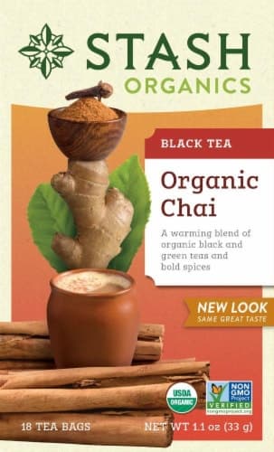 Stash Black & Green Tea, Organic, Chai
