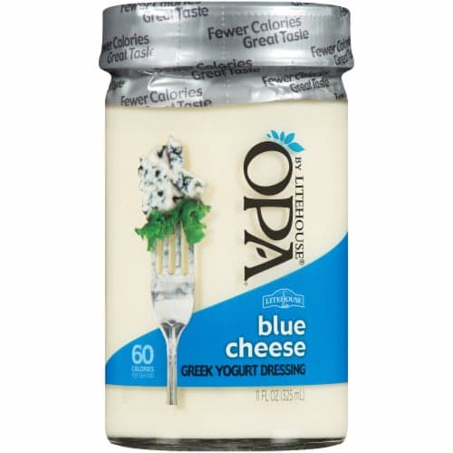 Opa By Litehouse Blue Cheese Greek Yogurt Dressing. Oz. Jar