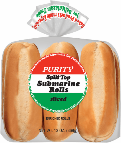 Purity Split Top Sliced Enriched Submarine Rolls