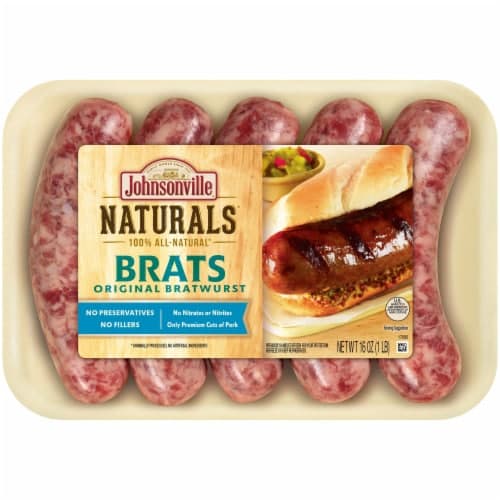 Johnsonville Naturals Brats Natural Bratwurst 5 Links