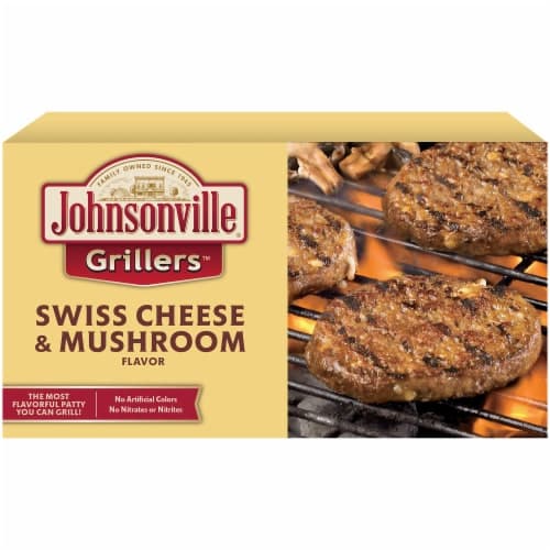 Johnsonville Grillers Mushroom & Swiss Brat Patties
