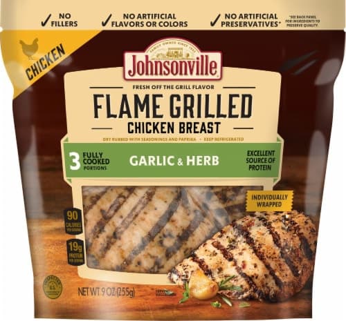Johnsonville Flame Grilled Chicken Breast, Garlic & Herb