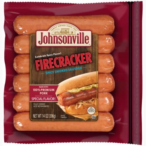 Johnsonville Cooked Firecracker Brat Smoked Sausage