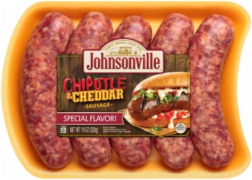 Johnsonville Uncooked Chipotle Cheddar Pork Sausage Links