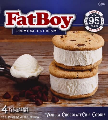Fat Boy Ice Cream Sandwich Premium Vanilla