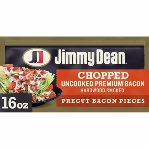 Jimmy Dean Chopped Uncooked Premium Hardwood Smoked Precut Bacon