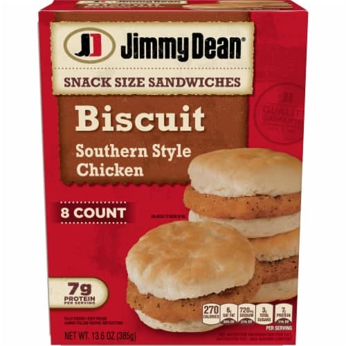 Jimmy Dean Sandwiches, Biscuit, Southern Style Chicken, Snack Size