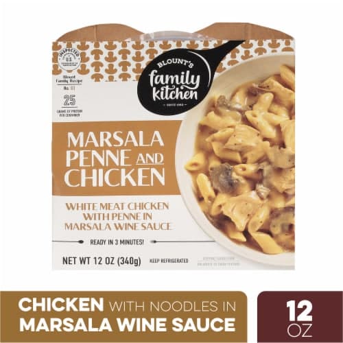Blount'S Family Kitchen Chicken With Noodles In Marsala Wine Sauce Microwave Meal