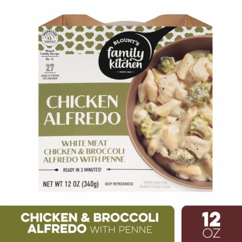 Blount'S Family Kitchen Chicken & Broccoli Alfredo With Penne Microwave Meal