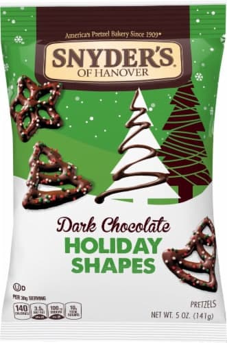 Snyder'S Of Hanover Holiday Shapes Dark Chocolate Pretzels