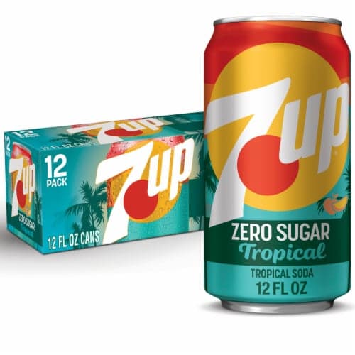7Up Tropical Zero Sugar Soda