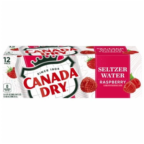 Canada Dry Raspberry Sparkling Seltzer Water In Can