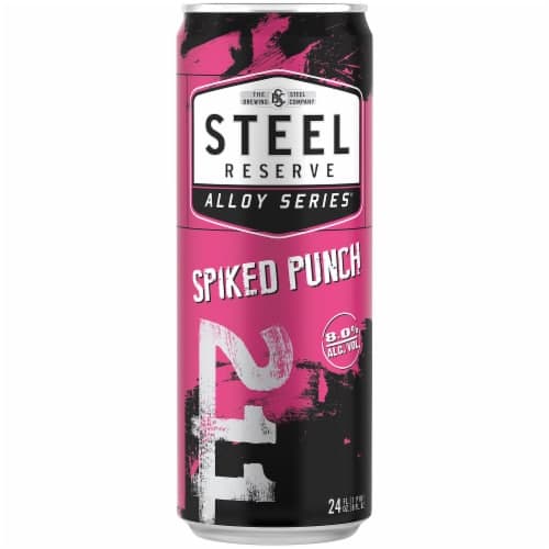 Steel Reserve Spiked Punch, Alloy Series, Flavored Malt Beverage, Oz. Can, 8% Abv