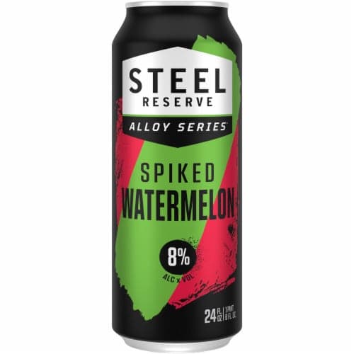Steel Reserve Spiked Watermelon Beer Flavored Malt Beverage 8% Abv Can