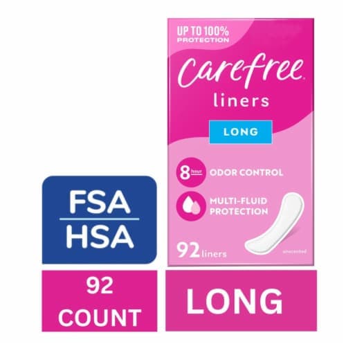 Carefree Liners, Unscented, Long