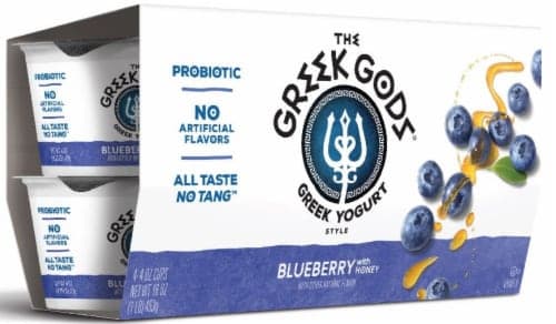 The Greek Gods Blueberry With Honey Greek Style Yogurt