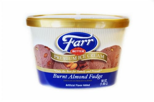 Farr Better Premium Burnt Almond Fudge Ice Cream Tub