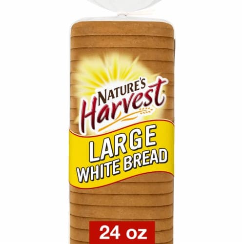 Natures Harvest Large White Round Top Bread