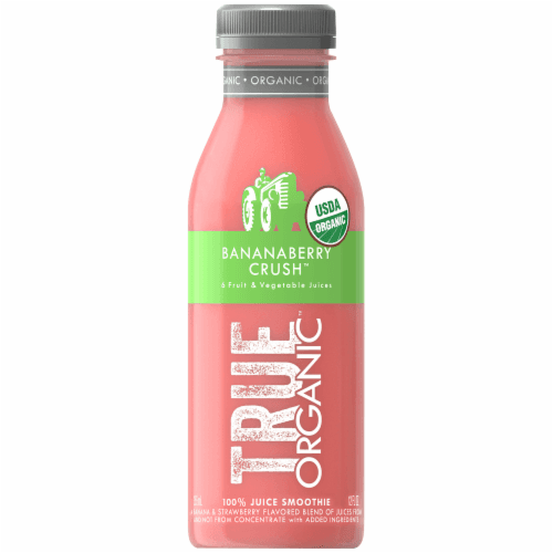 True Organic Bananaberry Crush Fruit & Vegetable Juice Smoothie