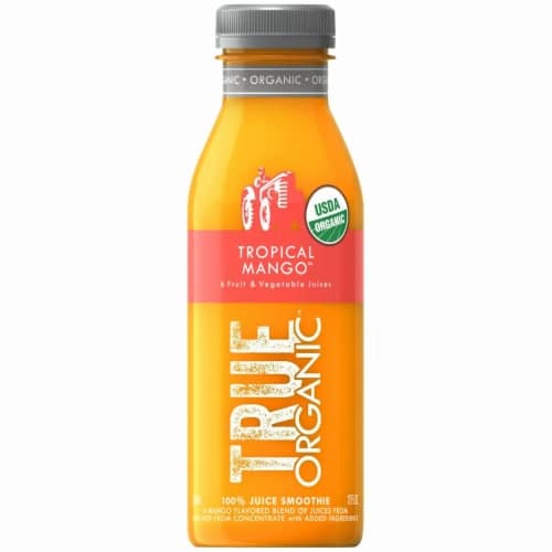 True Organic Tropical Mango Fruit & Vegetable Juice Smoothie