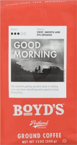 Boyd'S Good Morning Medium Roast Ground Coffee