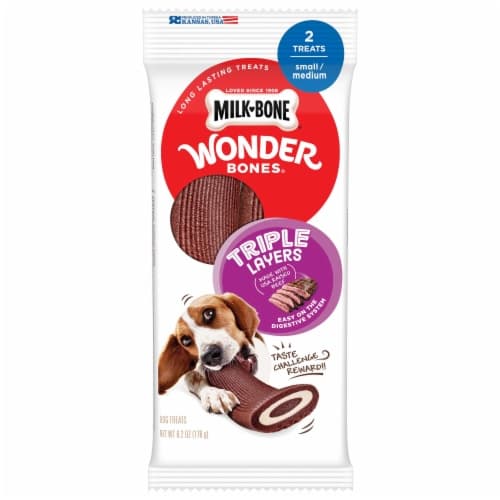 Milk-Bone Wonder Bones Dog Bone, Beef