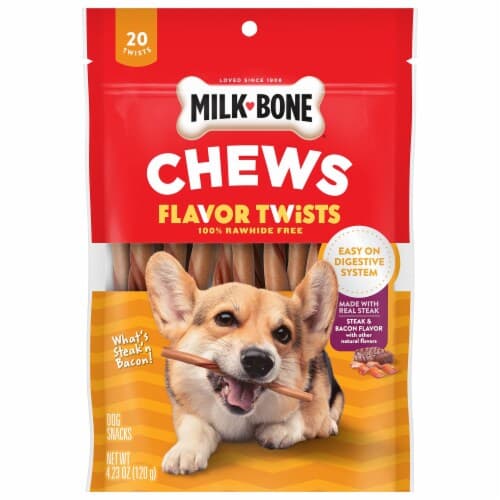 Milk Bone Dog Snacks, Steak & Bacon, Flavor Twists