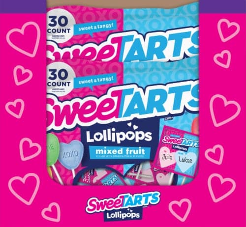 Sweetarts Valentine'S Lollipops