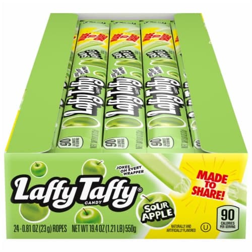 Laffy Taffy Sour Apple Candy Ropes