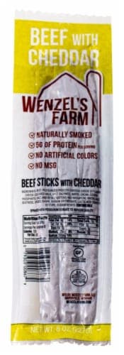 Wenzel'S Farm Naturally Smoked Beef With Cheddar