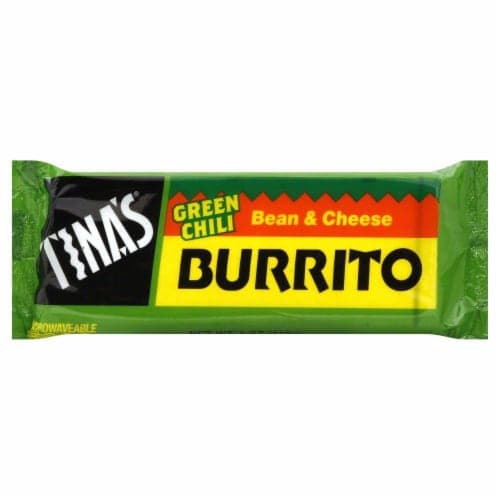 Tina'S Green Chili Bean & Cheese Burrito