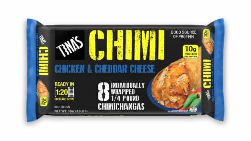 Tina'S Chimichanga, Chicken & Cheddar Cheese
