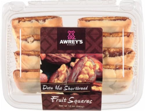 Awrey'S Bakery Date Nut Shortbread Fruit Squares