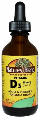 Nature'S Blend Vitamin D3 Adult & Pediatric Formula Drops 10Mcg
