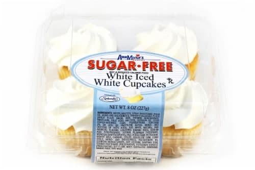 Ann Maries Sugar Free White Iced White Cupcakes