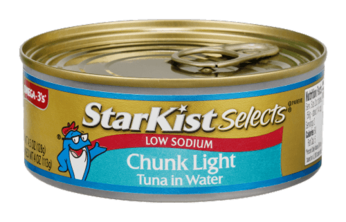 Starkist Tuna, Yellowfin, Low Sodium, Chunk Light, In Water