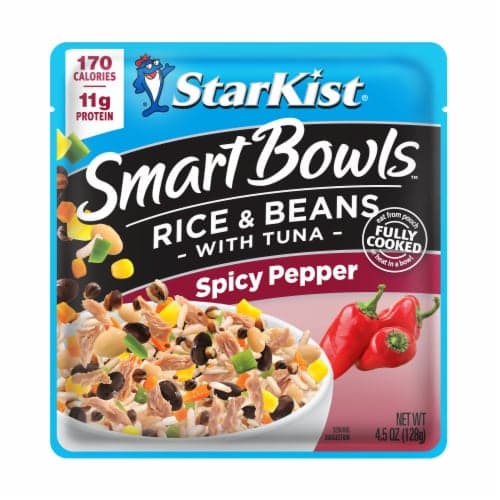 Starkist Smart Bowls Rice And Beans With Tuna, Spicy Pepper