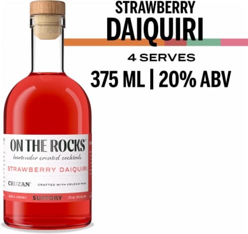 On The Rocks Cocktails Cruzan Strawberry Daiquiri