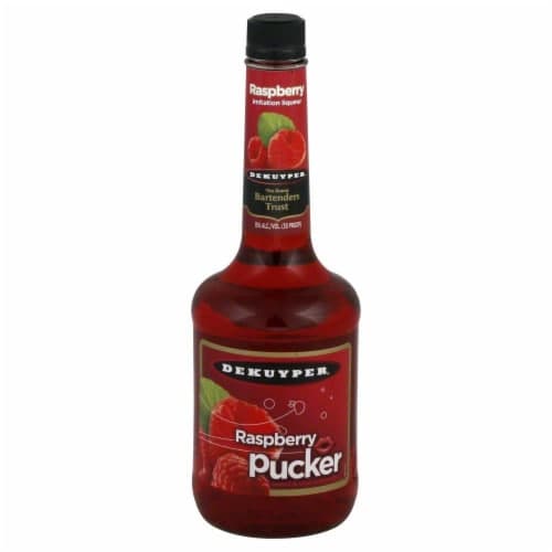 Dekuyper Pucker Schnapps, Sweet & Sour, Raspberry