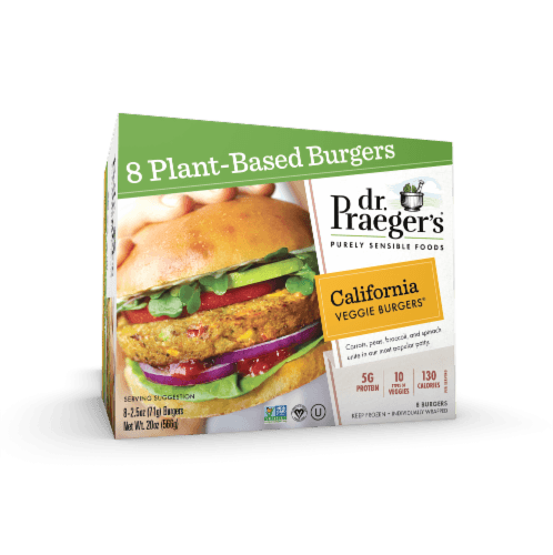 Dr. Praeger'S Plant-Based Vegan California Veggie Burgers
