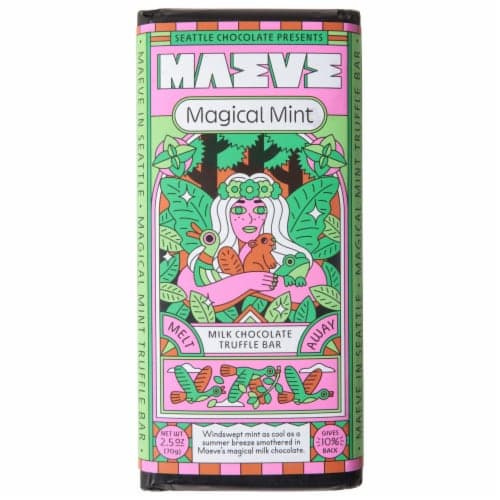 Seattle Chocolates Meltaway Mint Milk Chocolate Truffle Bar