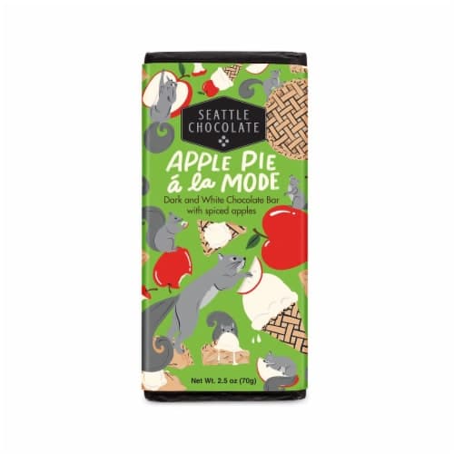 Seattle Chocolate Apple Pie A La Mode Dark And White Chocolate Candy Bar