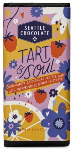 Seattle Chocolate Valentines Day Tart & Soul White Chocolate Truffle Candy Bar